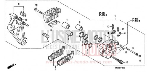 ETRIER DE FREIN ARRIERE ST1300AE de 2014